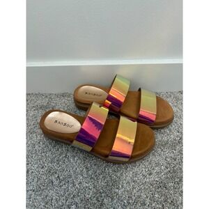 Vintage Y2K Iridescent Bamboo Kiki 2-Strap Sandal – Size 6 – New in Box
